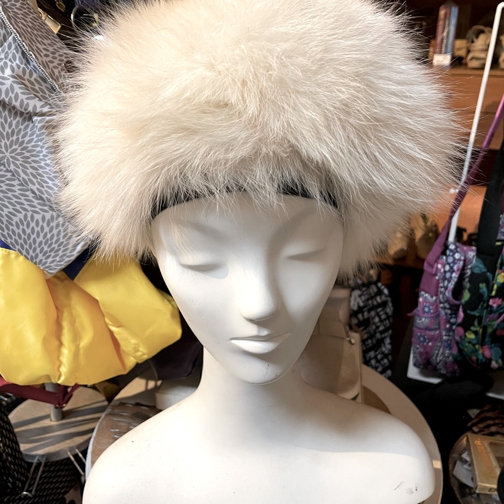 Mink Hat Ivory Don Anderson